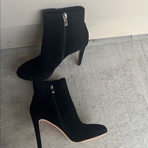 Via Spiga Black Heeled Boots USA size 5.5 Brand New